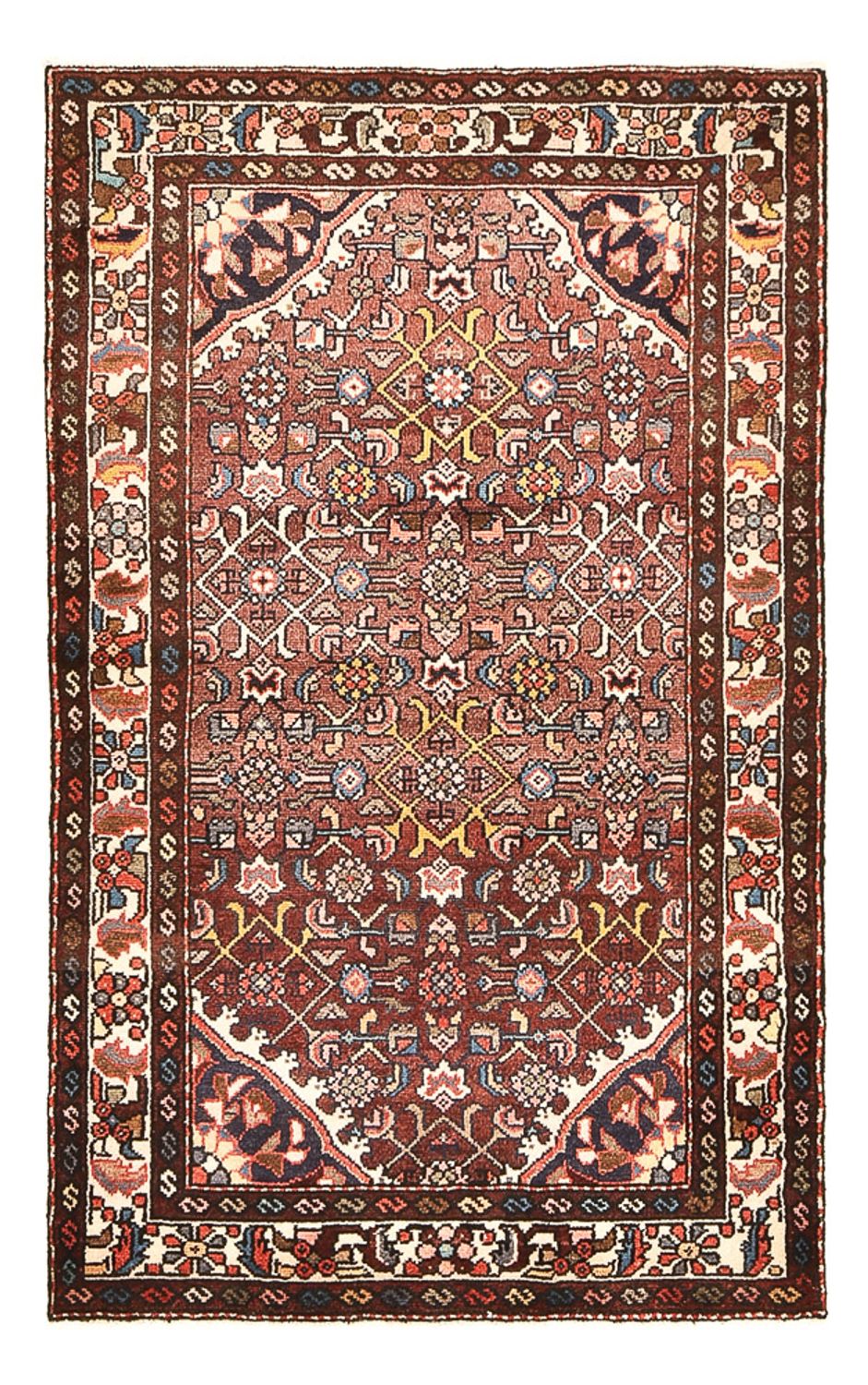 Tapis persan - Nomadic - 143 x 87 cm - rouge clair