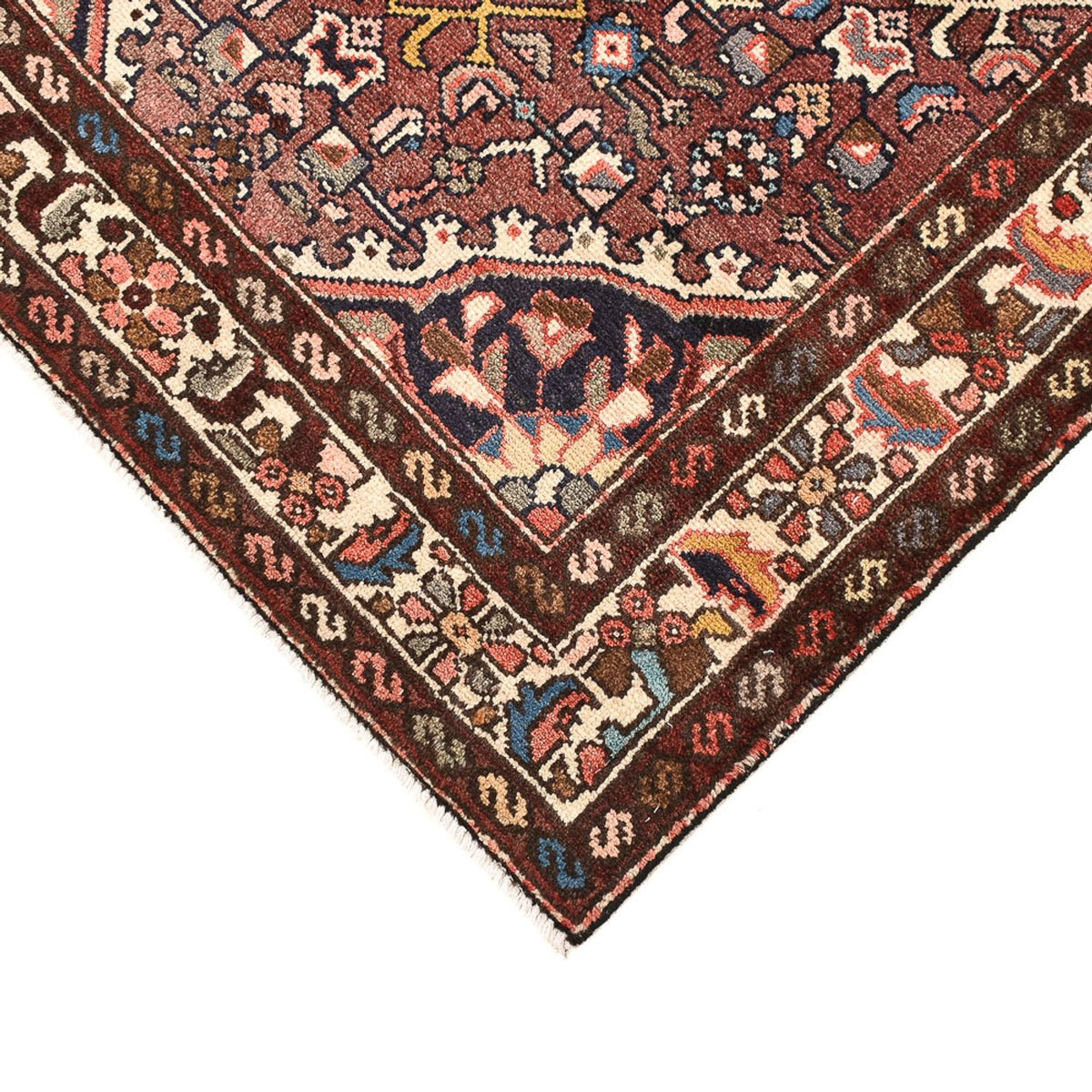 Tapis persan - Nomadic - 143 x 87 cm - rouge clair