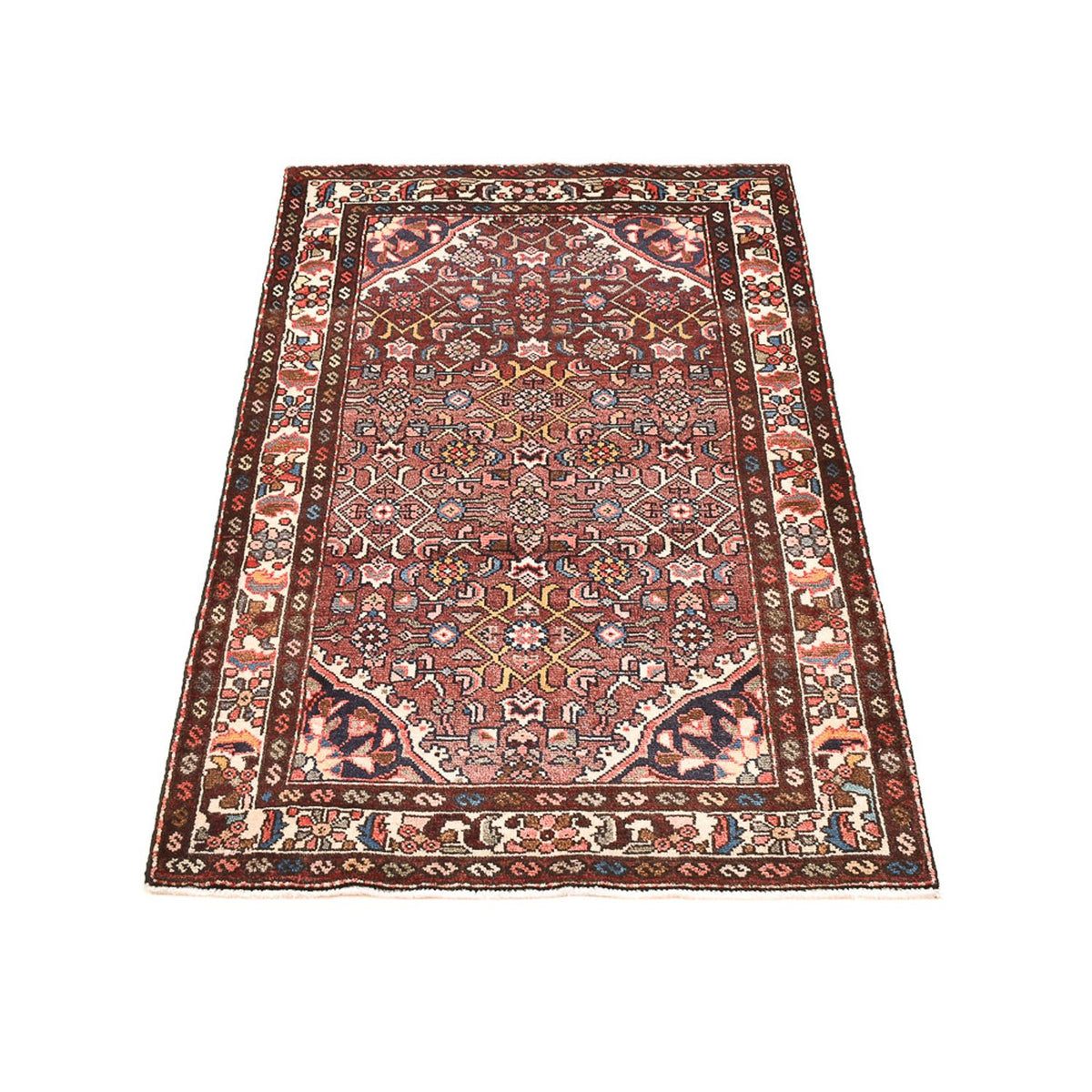 Tapis persan - Nomadic - 143 x 87 cm - rouge clair