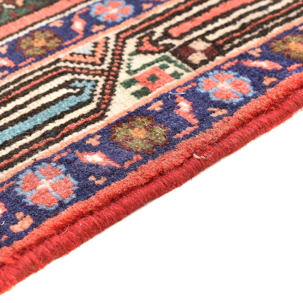 Tapis persan - Nomadic - 146 x 98 cm - rouge clair