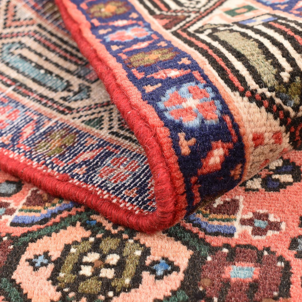 Tapis persan - Nomadic - 146 x 98 cm - rouge clair