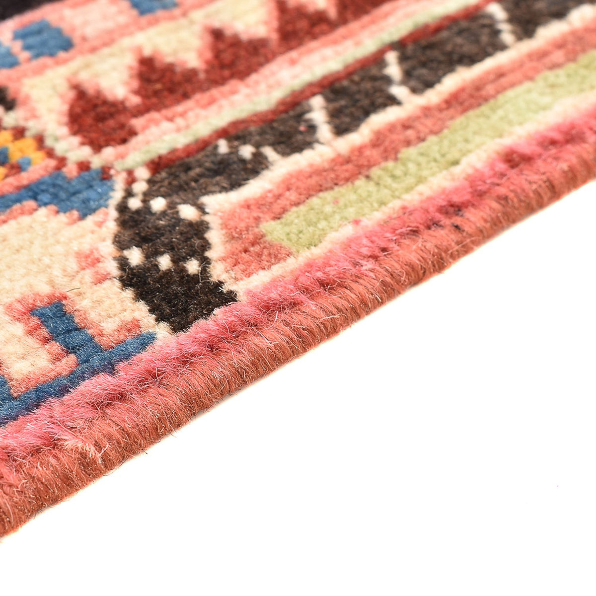 Tapis persan - Nomadic - 132 x 92 cm - bleu foncé