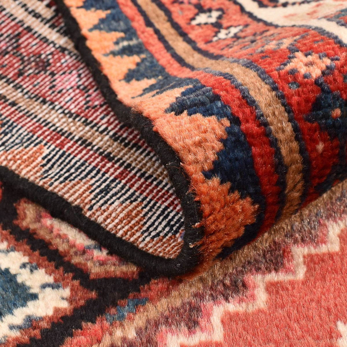 Tapis persan - Nomadic - 140 x 97 cm - rouge clair