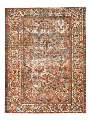 Tapis vintage - 202 x 150 cm - beige foncé