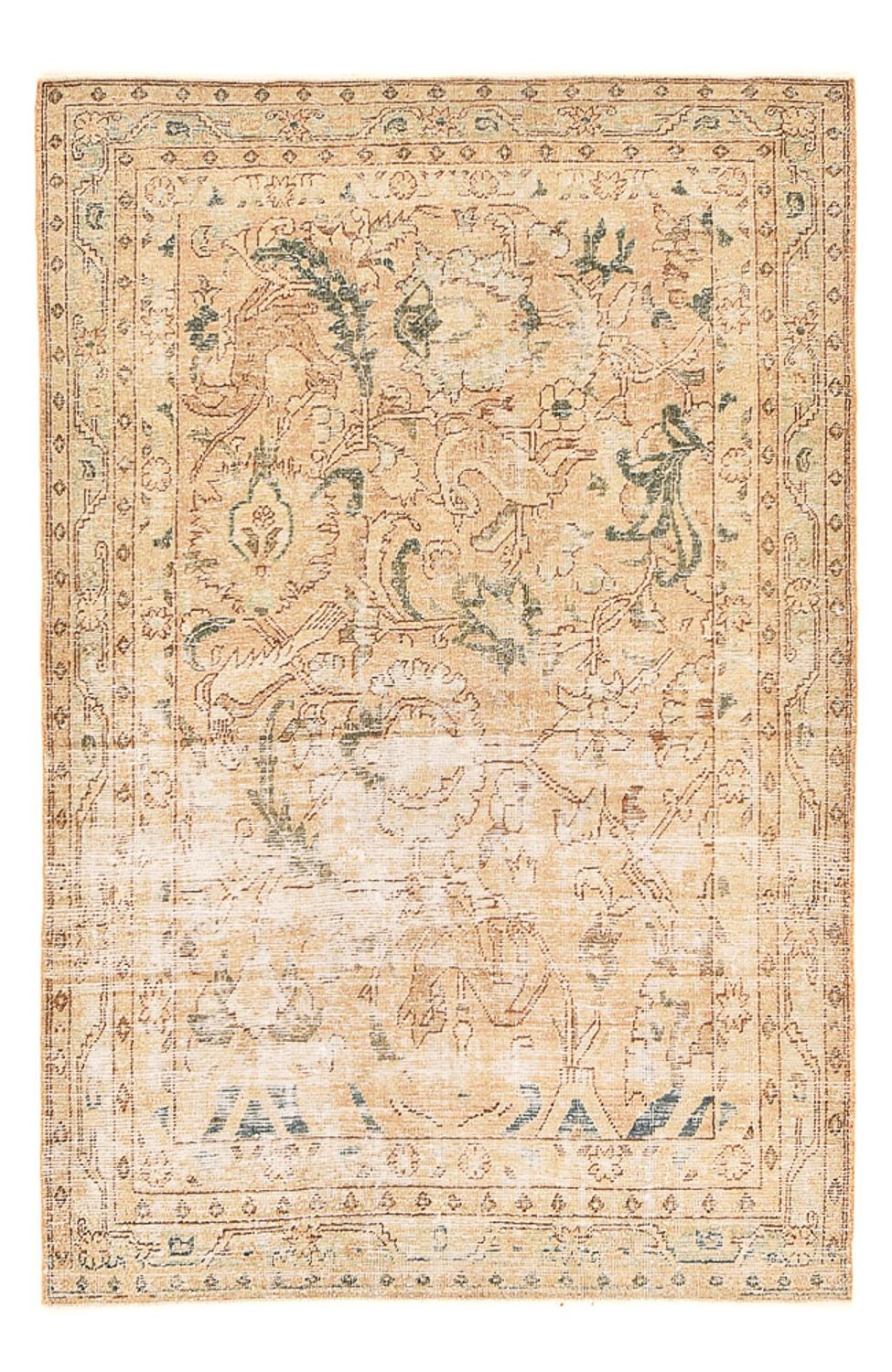 Tapis vintage - 207 x 132 cm - beige