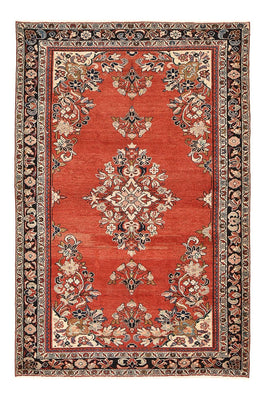 Tapis vintage - 242 x 157 cm - rouge