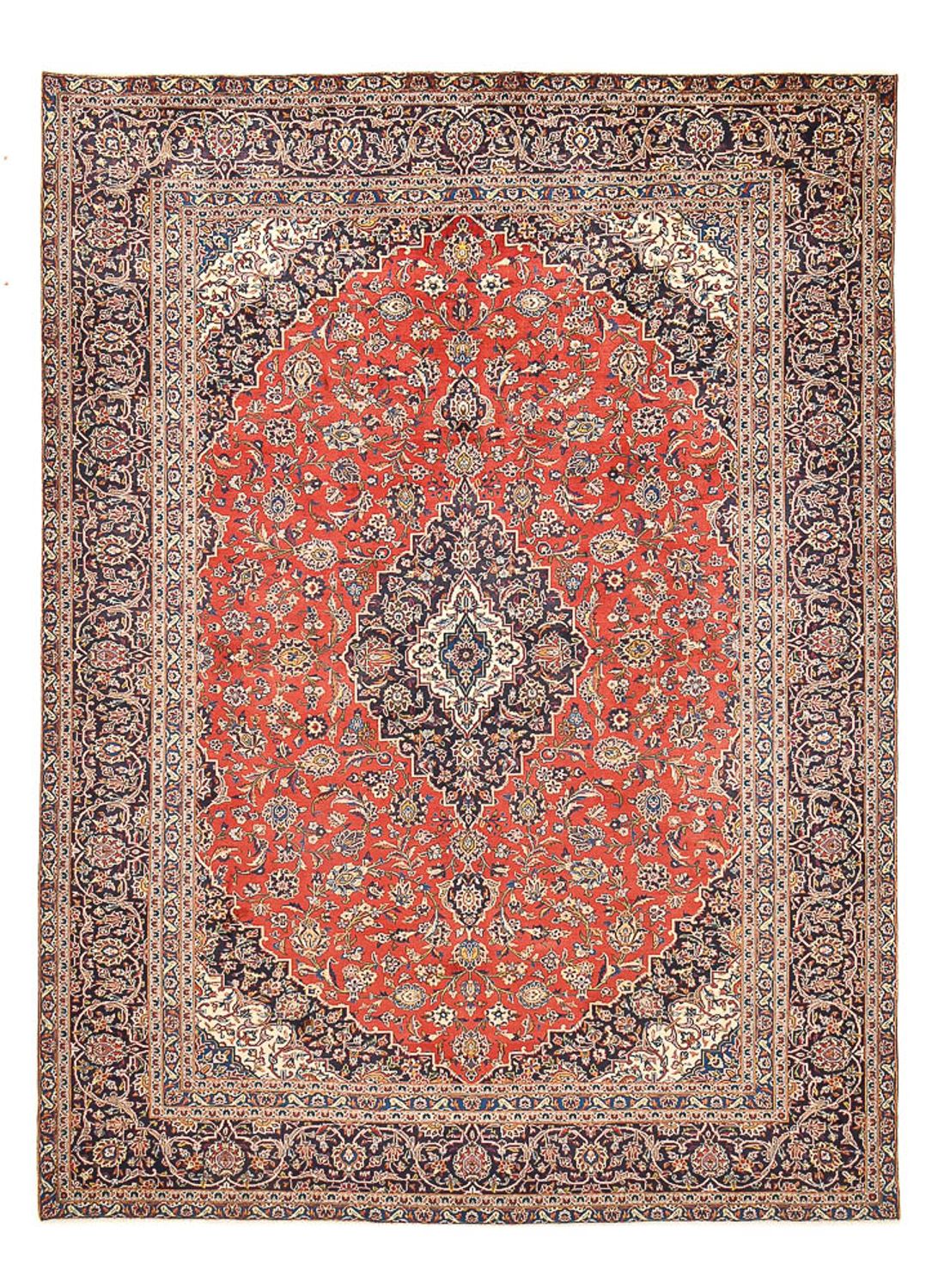 Tapis persan - Keshan - 387 x 285 cm - rouge