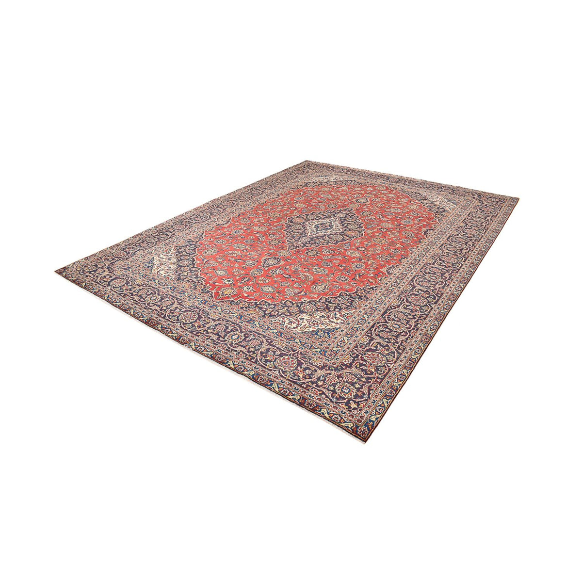 Tapis persan - Keshan - 387 x 285 cm - rouge
