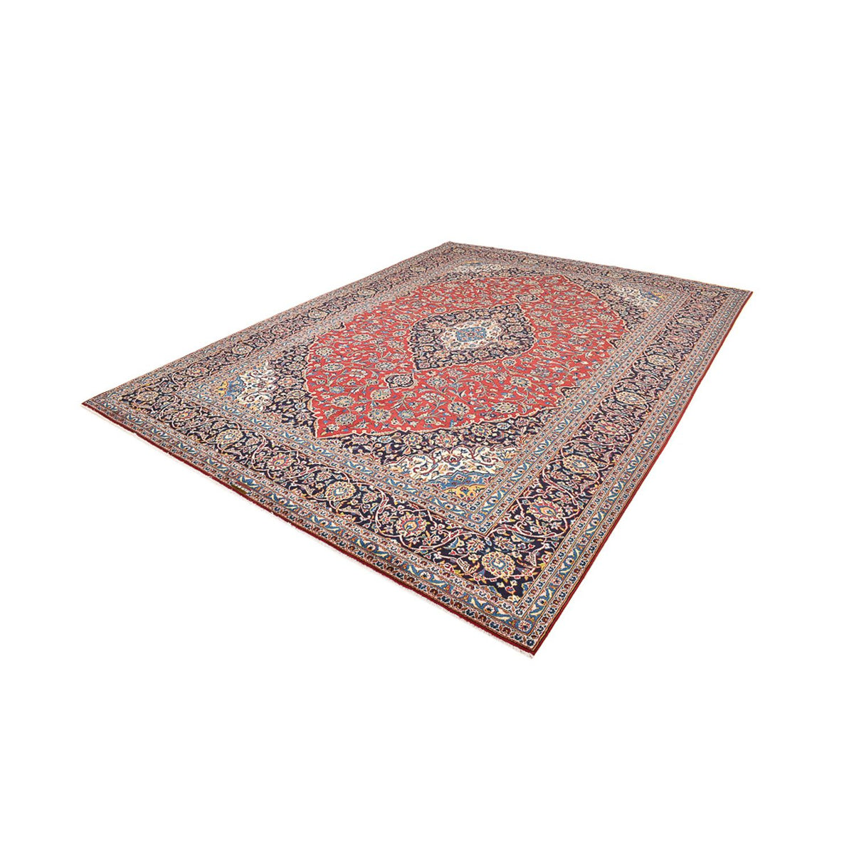 Tapis persan - Keshan - 405 x 305 cm - rouge