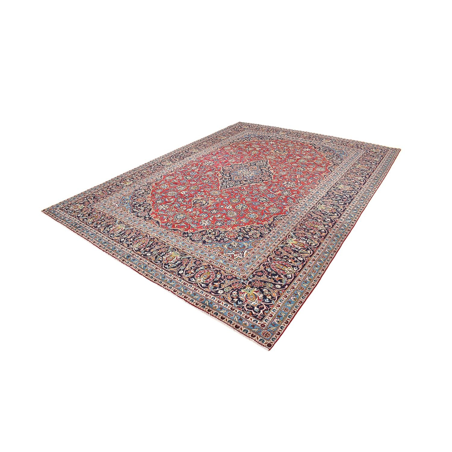 Tapis persan - Keshan - 403 x 287 cm - rouge