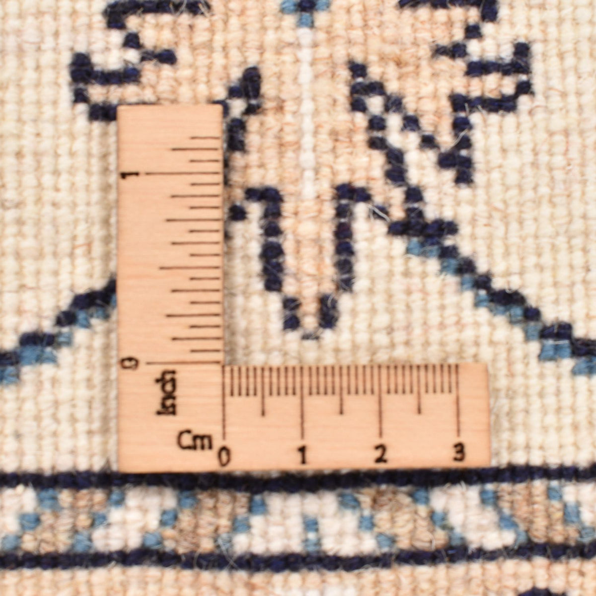 Tapis persan - Nain - 89 x 60 cm - crème