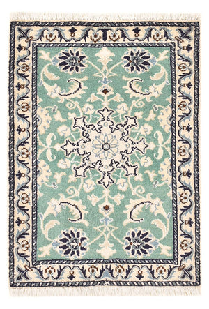 Tapis persan - Nain - 87 x 60 cm - vert clair