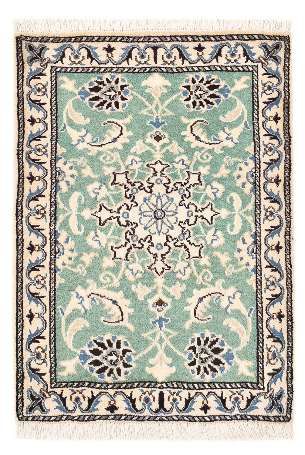 Tapis persan - Nain - 87 x 59 cm - vert clair