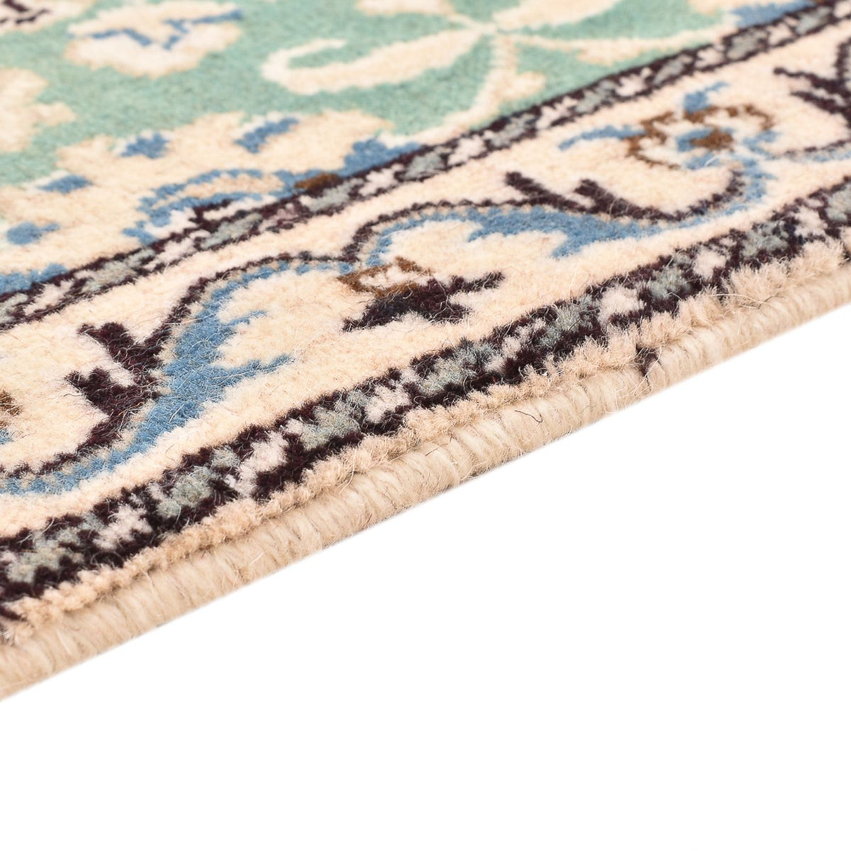 Tapis persan - Nain - 87 x 59 cm - vert clair