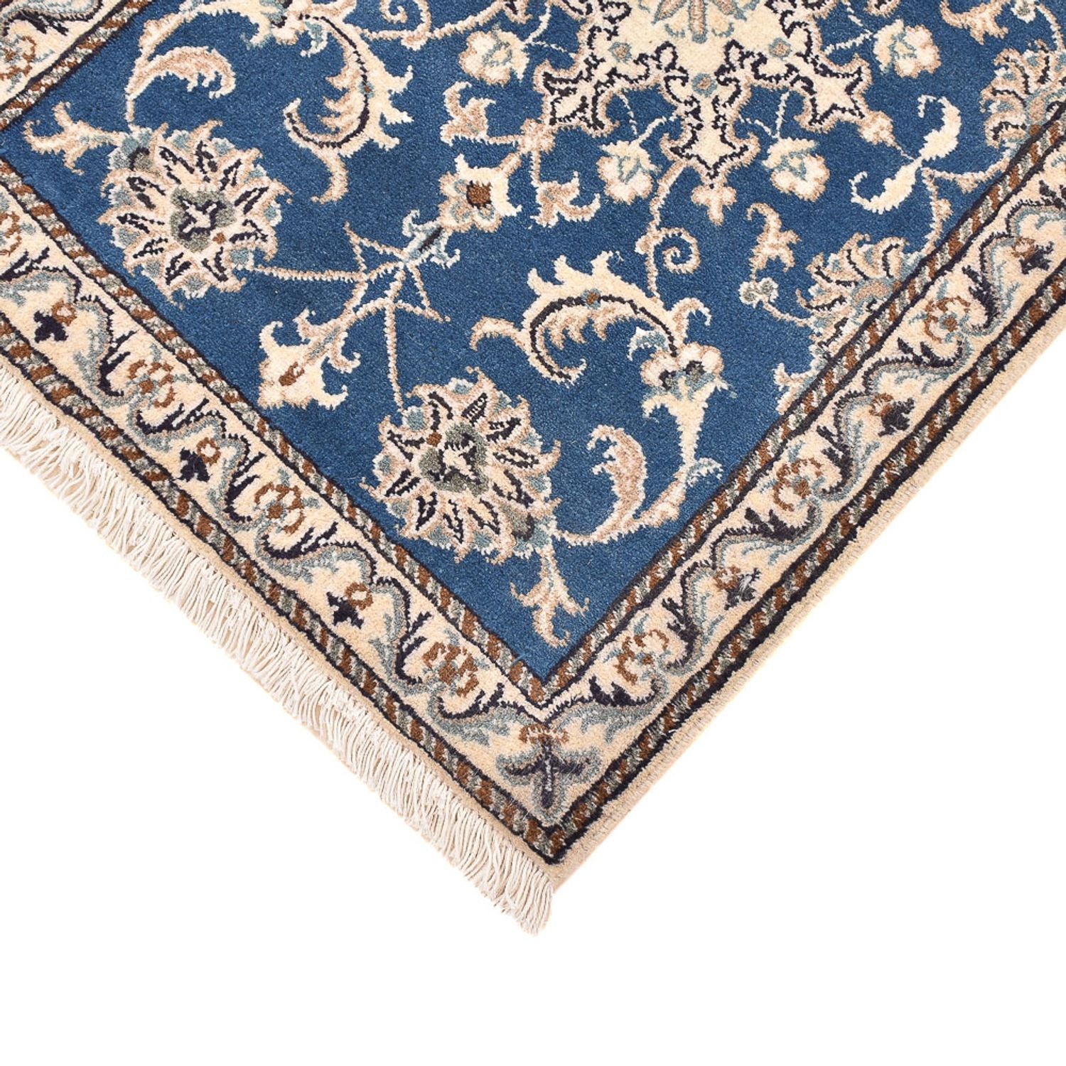 Tapis persan - Nain - 88 x 60 cm - bleu