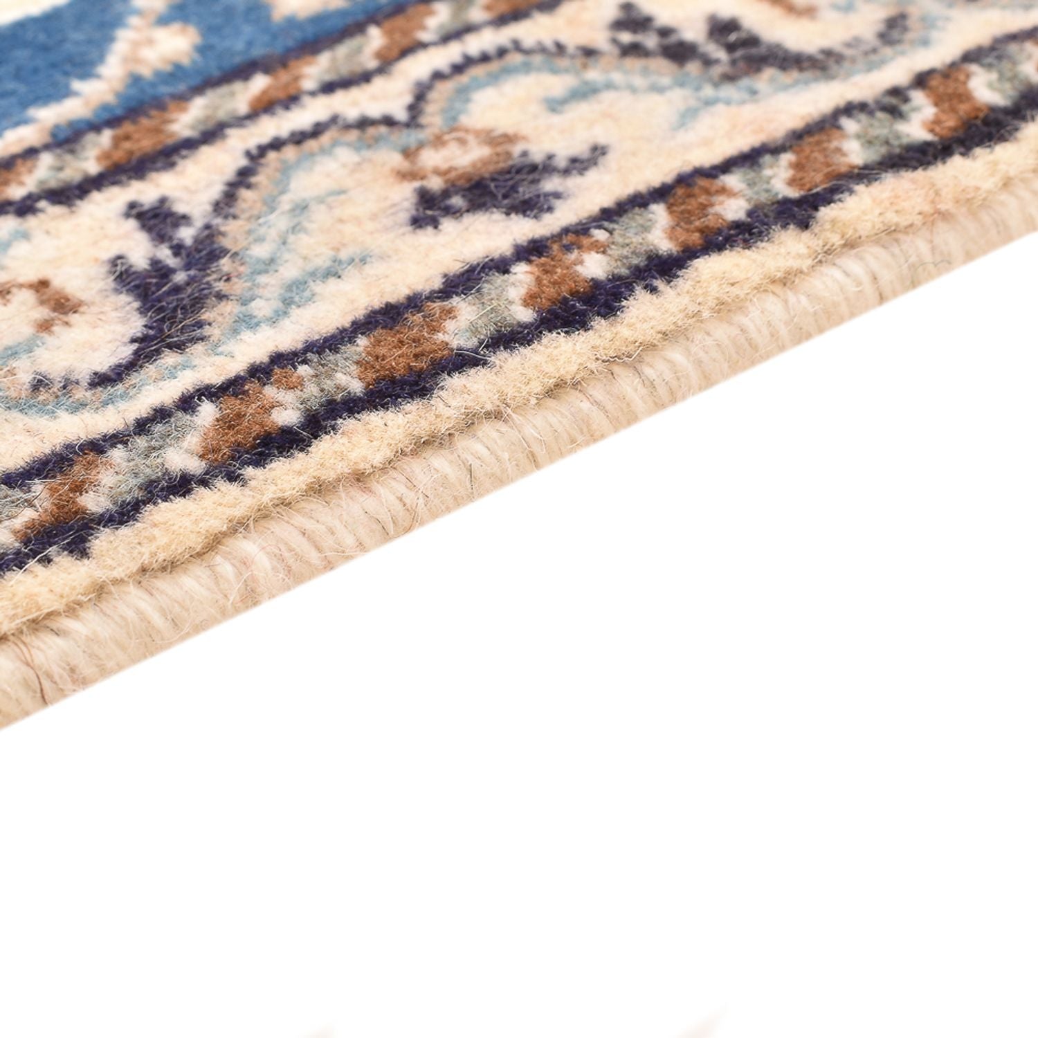 Tapis persan - Nain - 88 x 60 cm - bleu