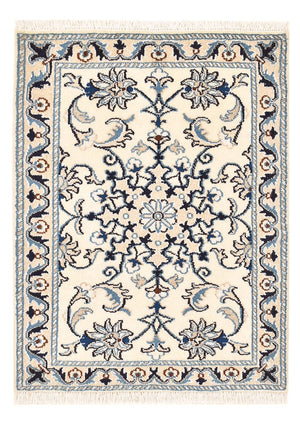 Tapis persan - Nain - 85 x 60 cm - crème