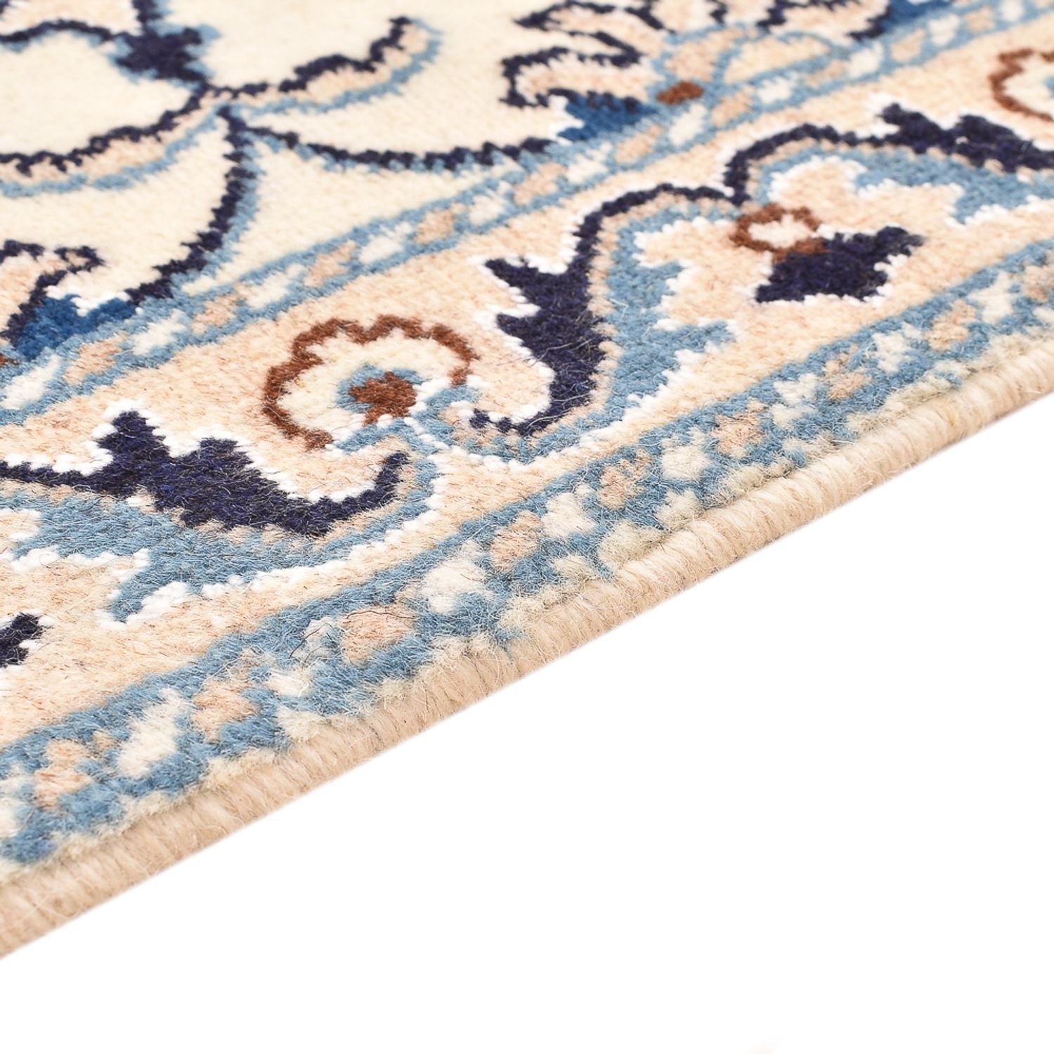 Tapis persan - Nain - 85 x 60 cm - crème