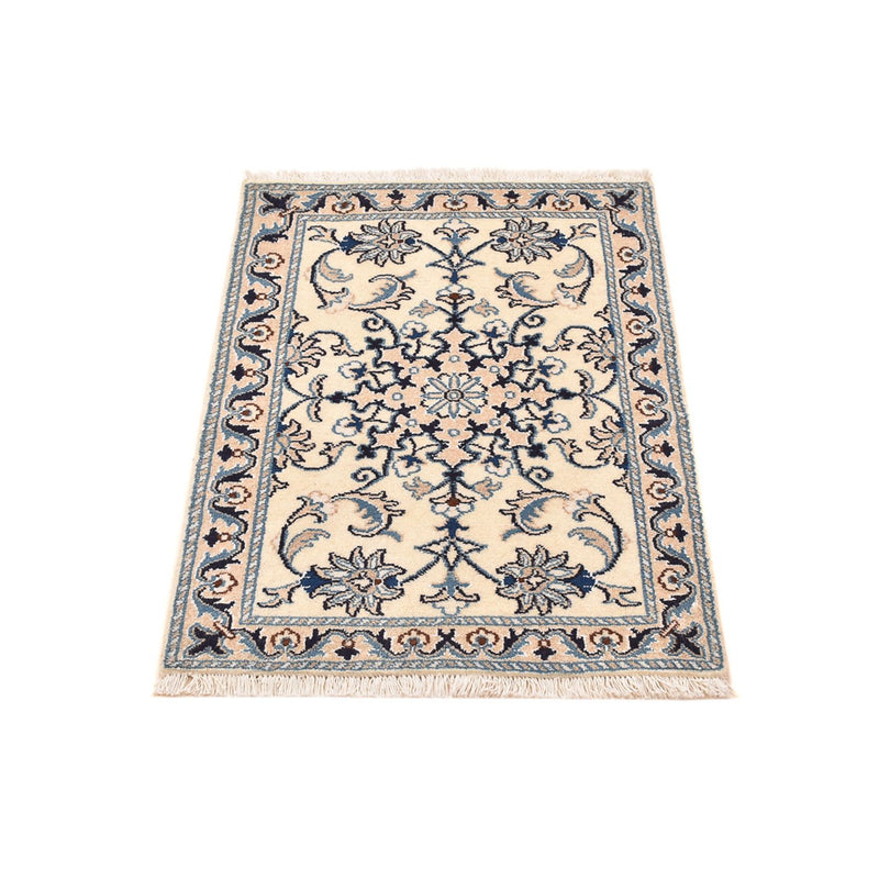 Tapis persan - Nain - 85 x 60 cm - crème
