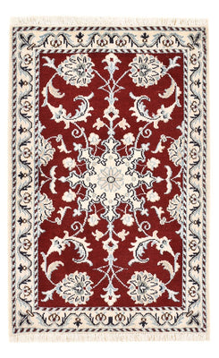Tapis persan - Nain - 94 x 60 cm - rouge