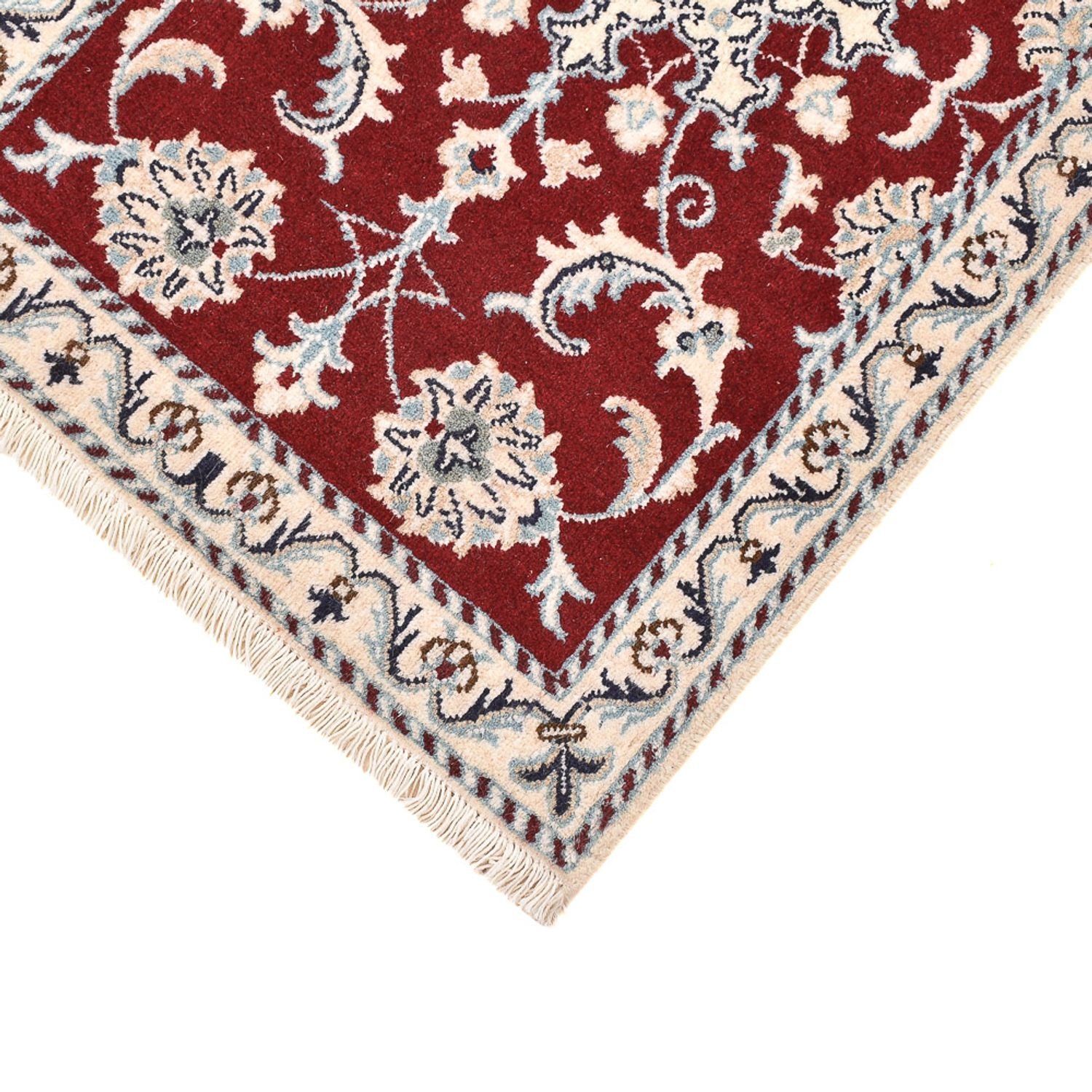 Tapis persan - Nain - 94 x 60 cm - rouge