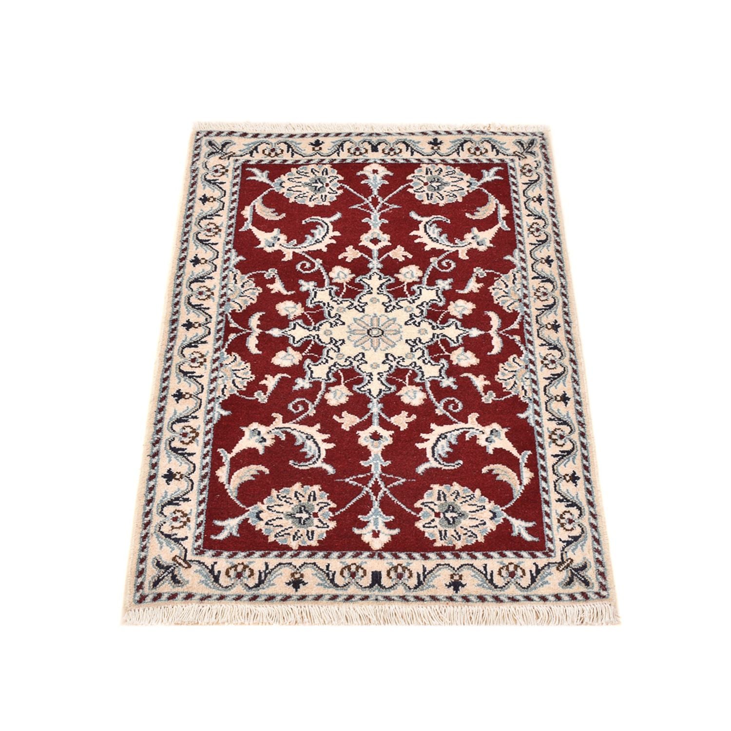 Tapis persan - Nain - 94 x 60 cm - rouge