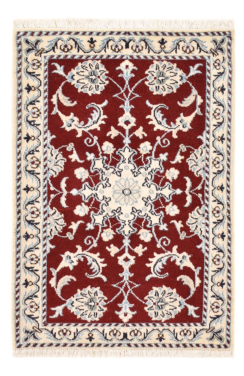 Tapis persan - Nain - 93 x 61 cm - rouge