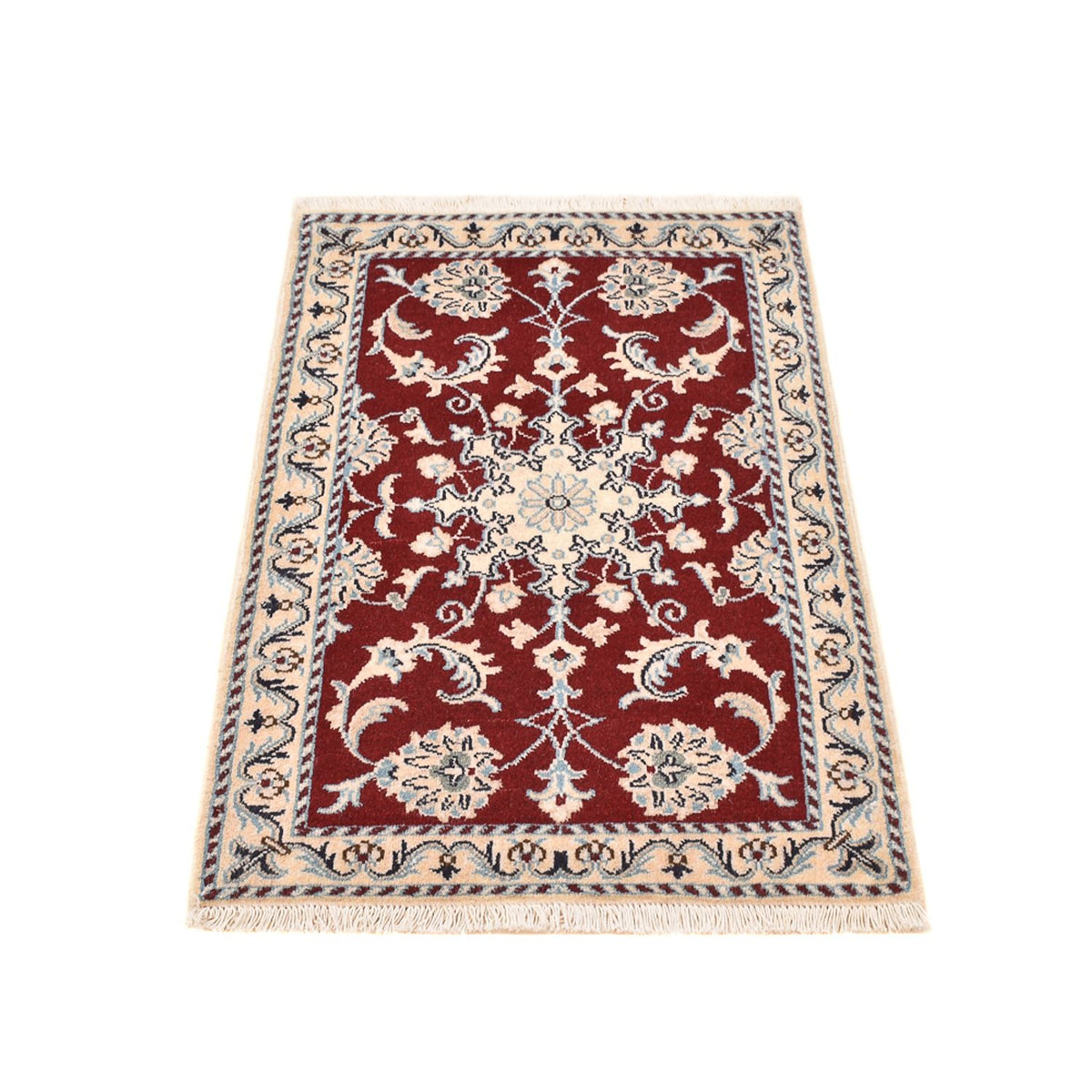 Tapis persan - Nain - 93 x 61 cm - rouge