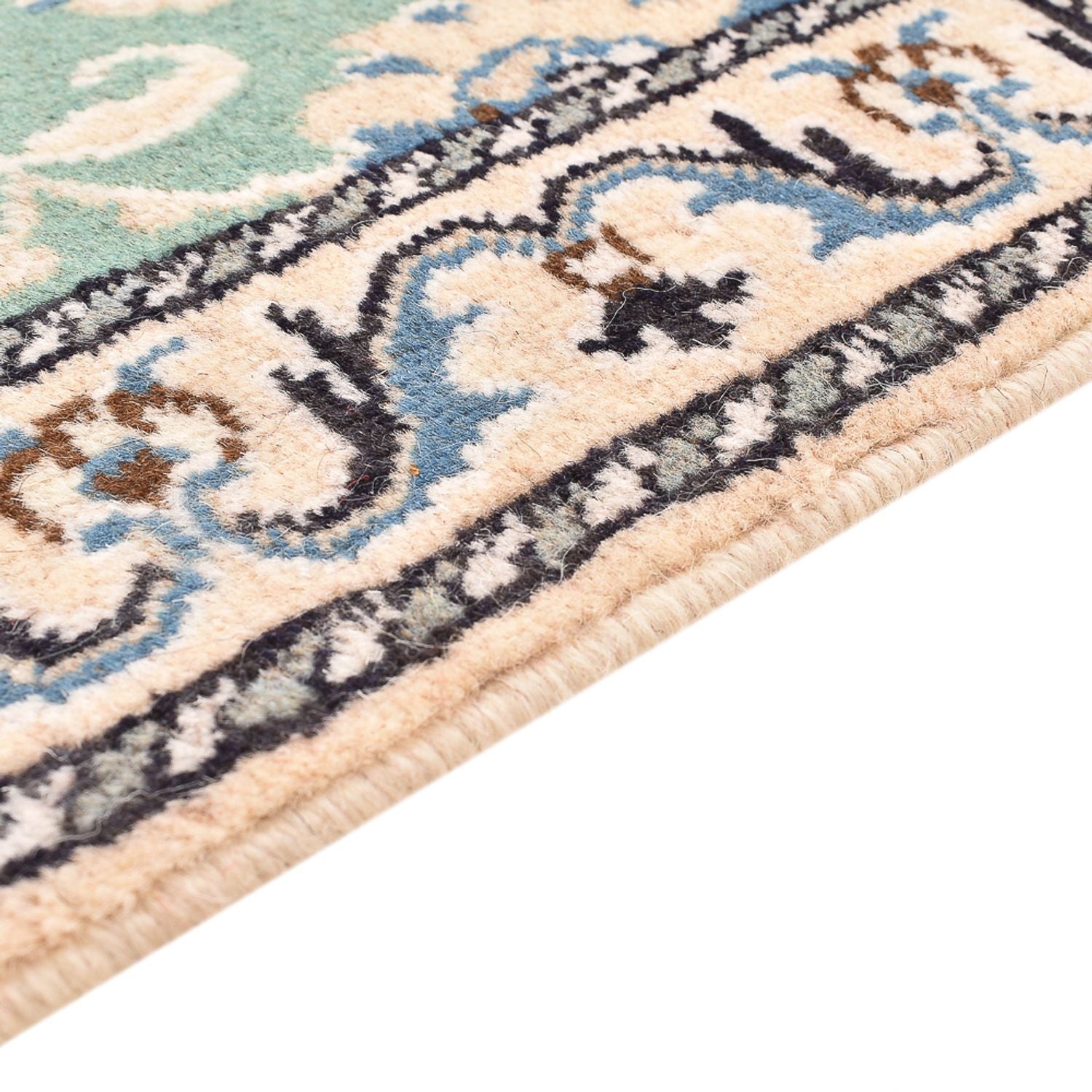 Tapis persan - Nain - 89 x 60 cm - vert clair