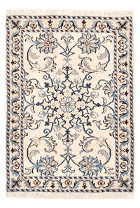 Tapis persan - Nain - 85 x 58 cm - crème