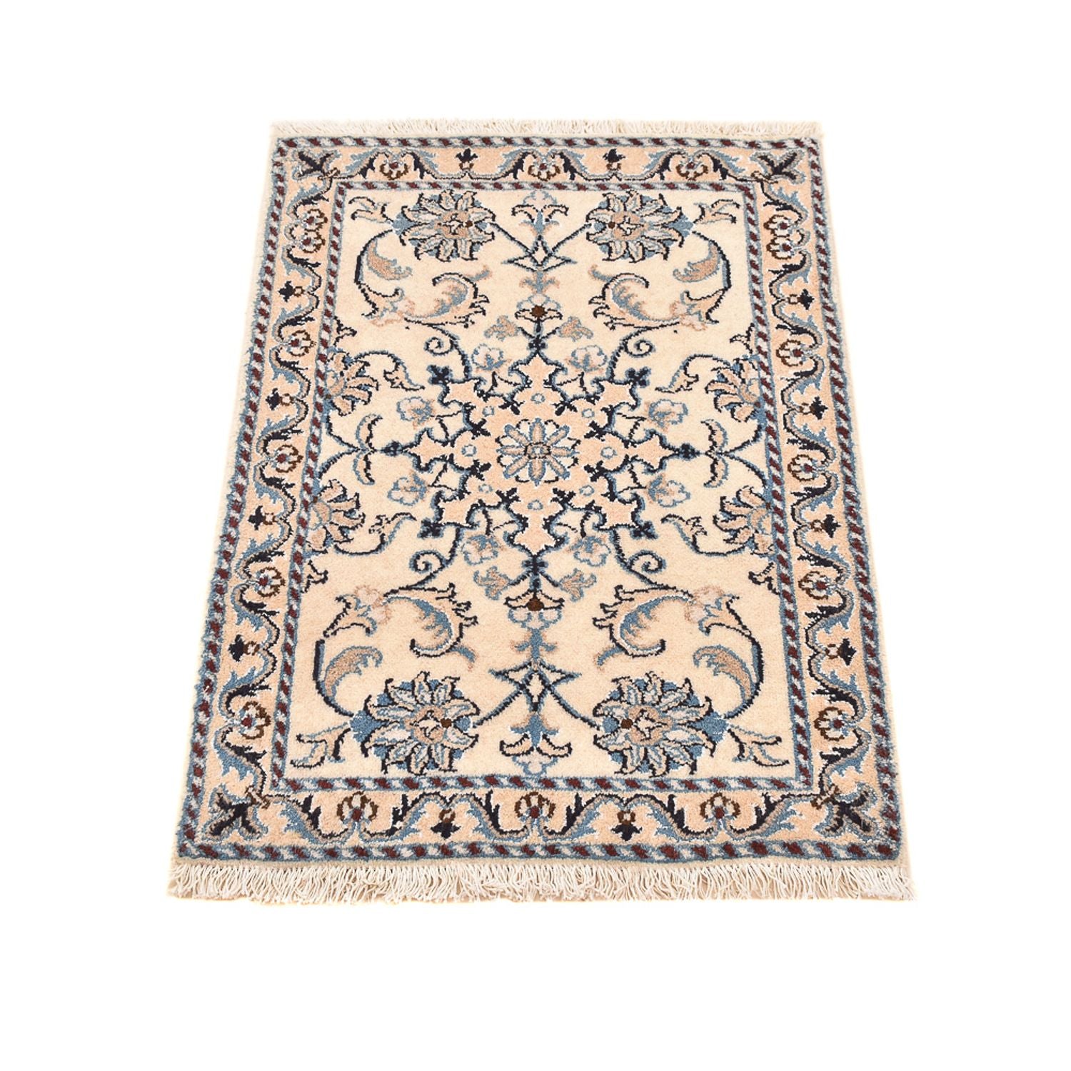 Tapis persan - Nain - 85 x 58 cm - crème