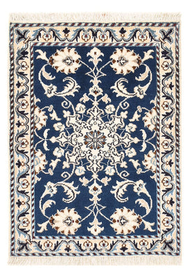 Tapis persan - Nain - 85 x 60 cm - bleu