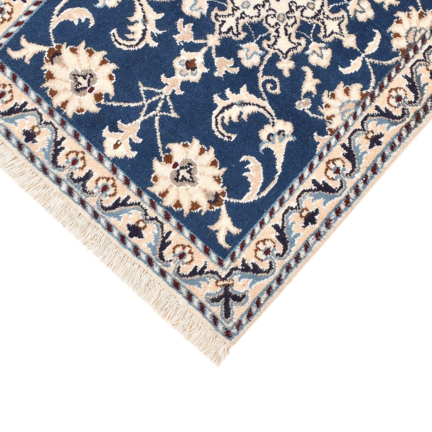 Tapis persan - Nain - 85 x 60 cm - bleu