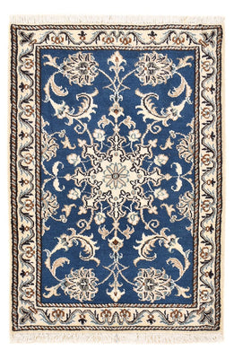Tapis persan - Nain - 90 x 58 cm - bleu