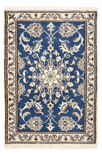 Tapis persan - Nain - 90 x 58 cm - bleu