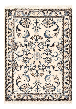 Tapis persan - Nain - 83 x 58 cm - crème