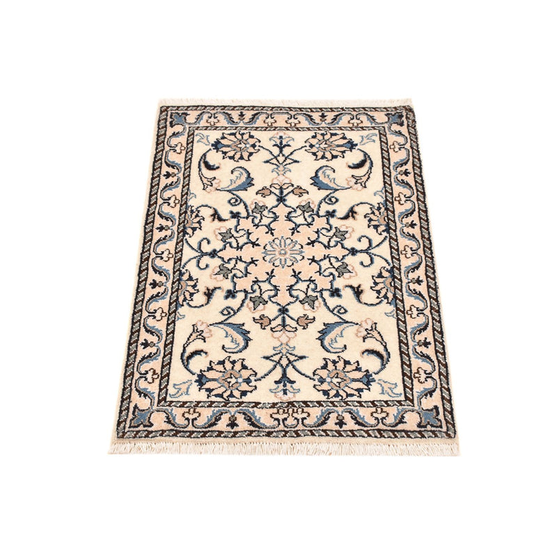 Tapis persan - Nain - 83 x 58 cm - crème