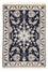 Tapis persan - Nain - 87 x 56 cm - bleu foncé