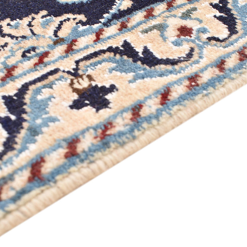 Tapis persan - Nain - 87 x 56 cm - bleu foncé