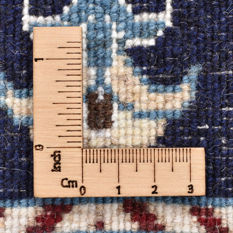 Tapis persan - Nain - 87 x 56 cm - bleu foncé