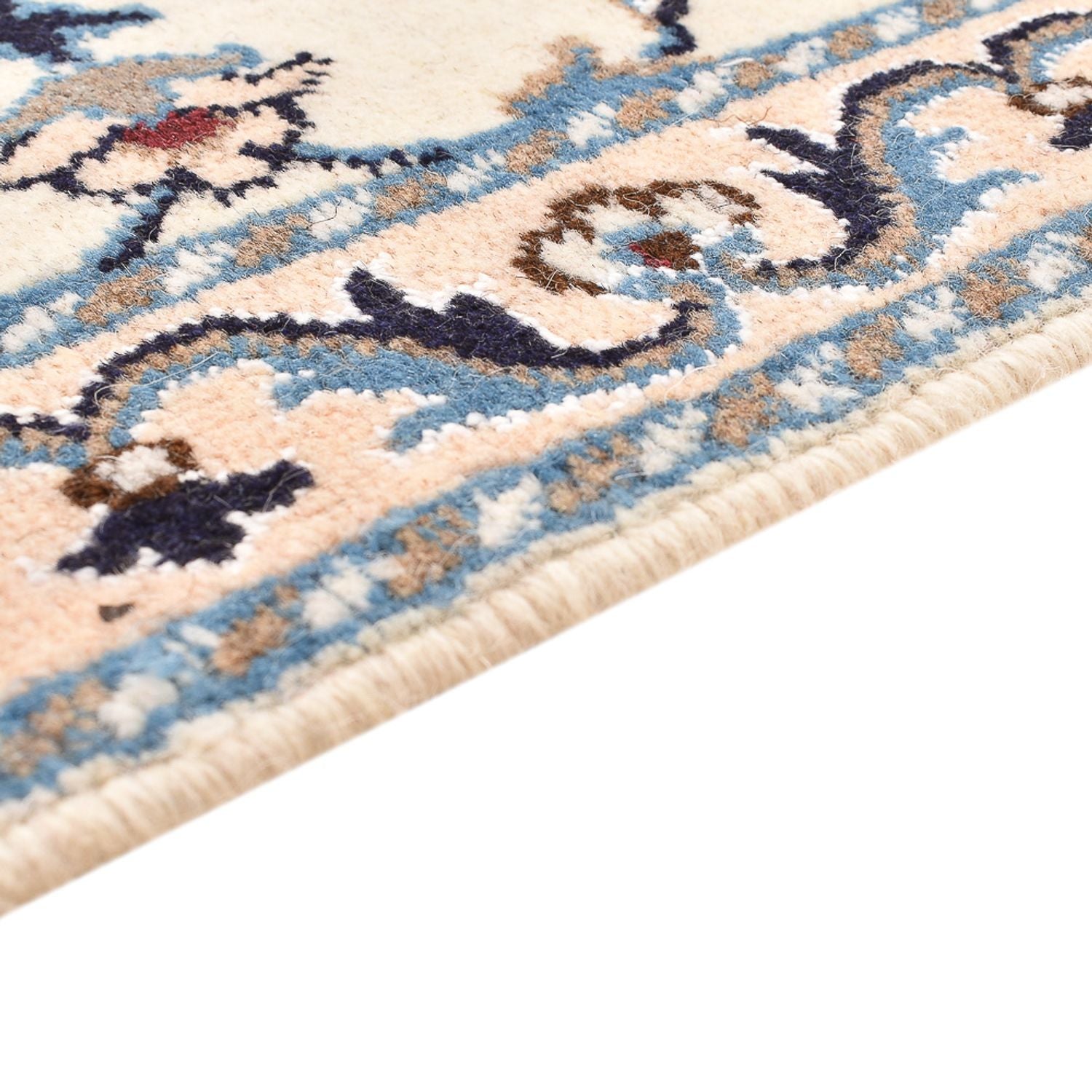 Tapis persan - Nain - 83 x 60 cm - crème