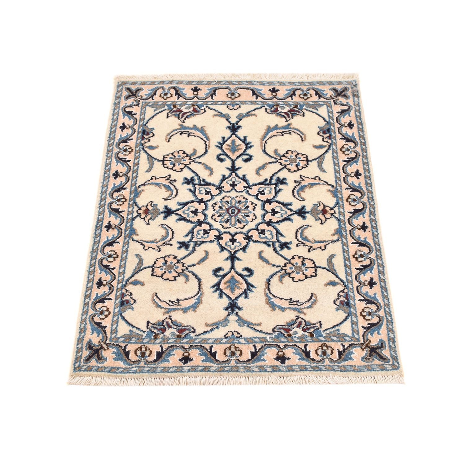 Tapis persan - Nain - 83 x 60 cm - crème