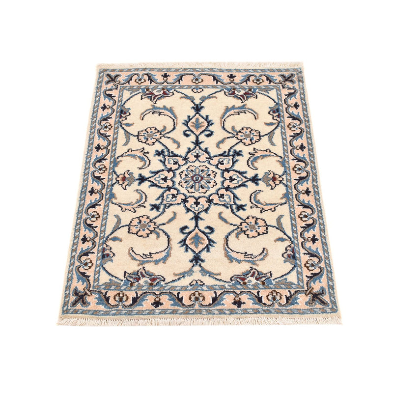 Tapis persan - Nain - 83 x 60 cm - crème