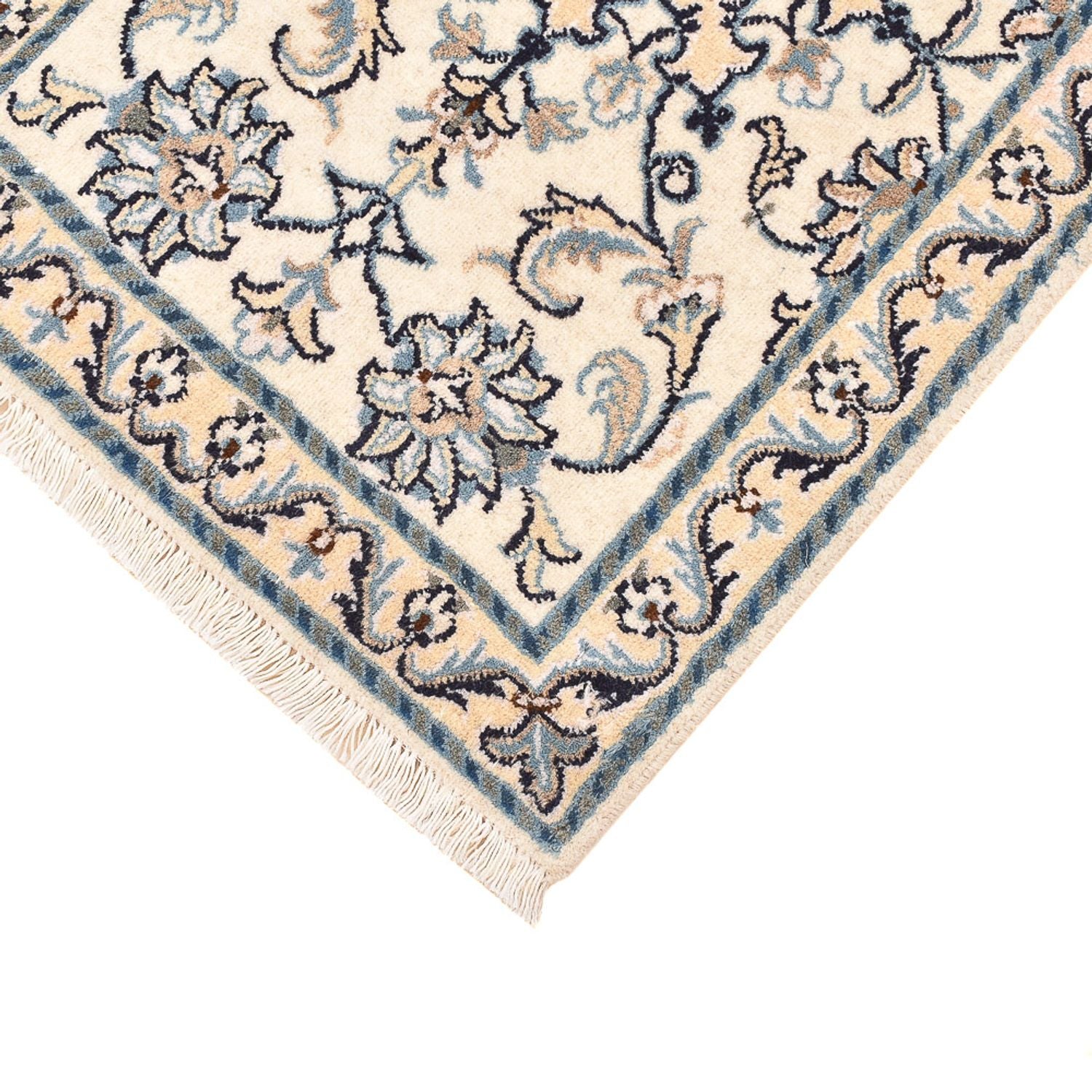 Tapis persan - Nain - 92 x 56 cm - crème