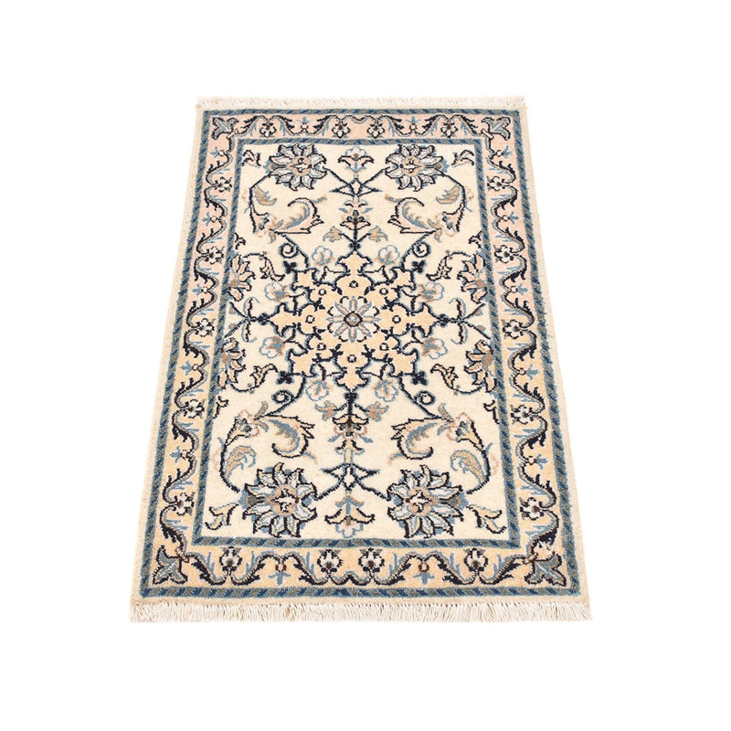 Tapis persan - Nain - 92 x 56 cm - crème