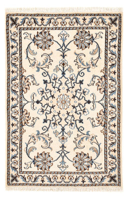 Tapis persan - Nain - 96 x 60 cm - crème
