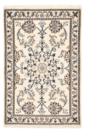 Tapis persan - Nain - 96 x 60 cm - crème