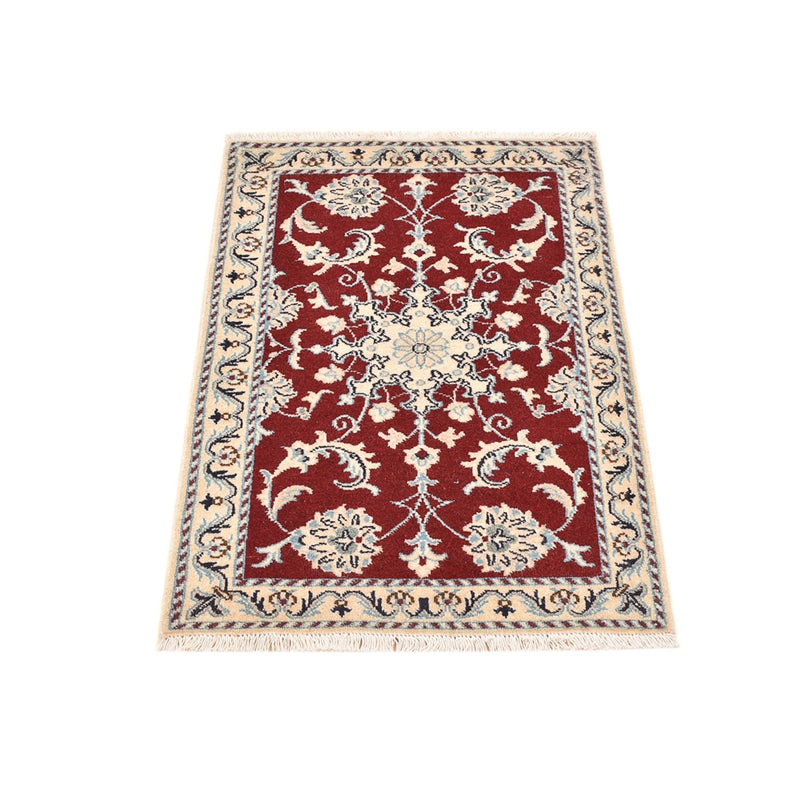 Tapis persan - Nain - 92 x 59 cm - rouge