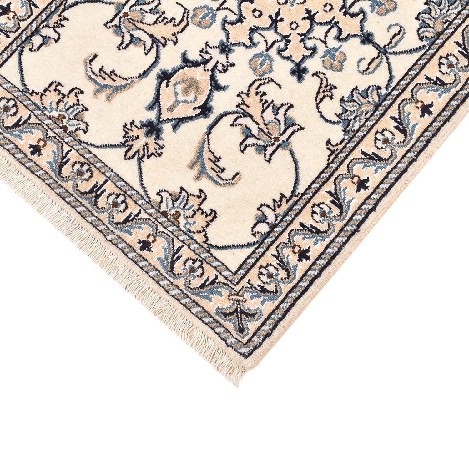 Tapis persan - Nain - 90 x 60 cm - crème