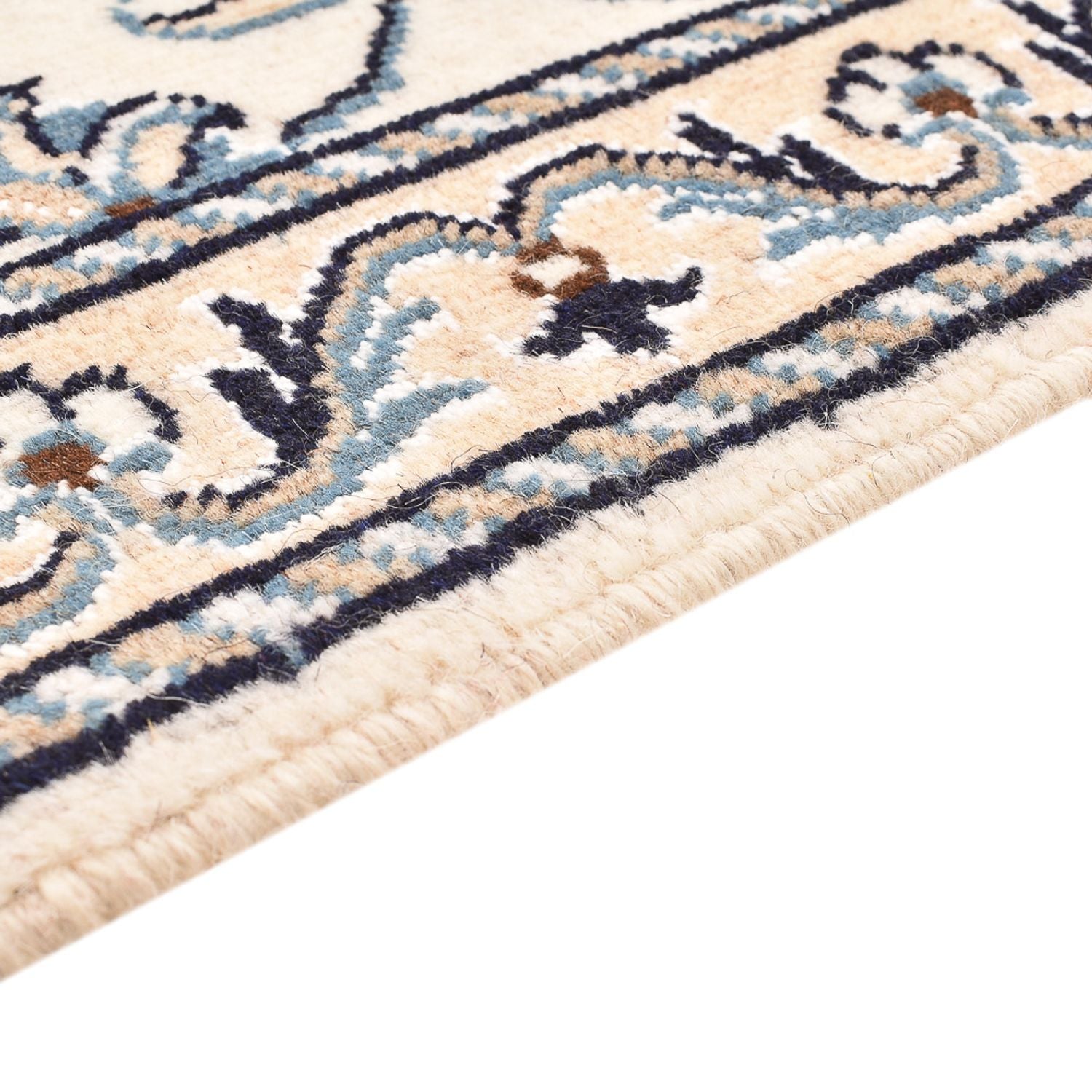 Tapis persan - Nain - 90 x 60 cm - crème